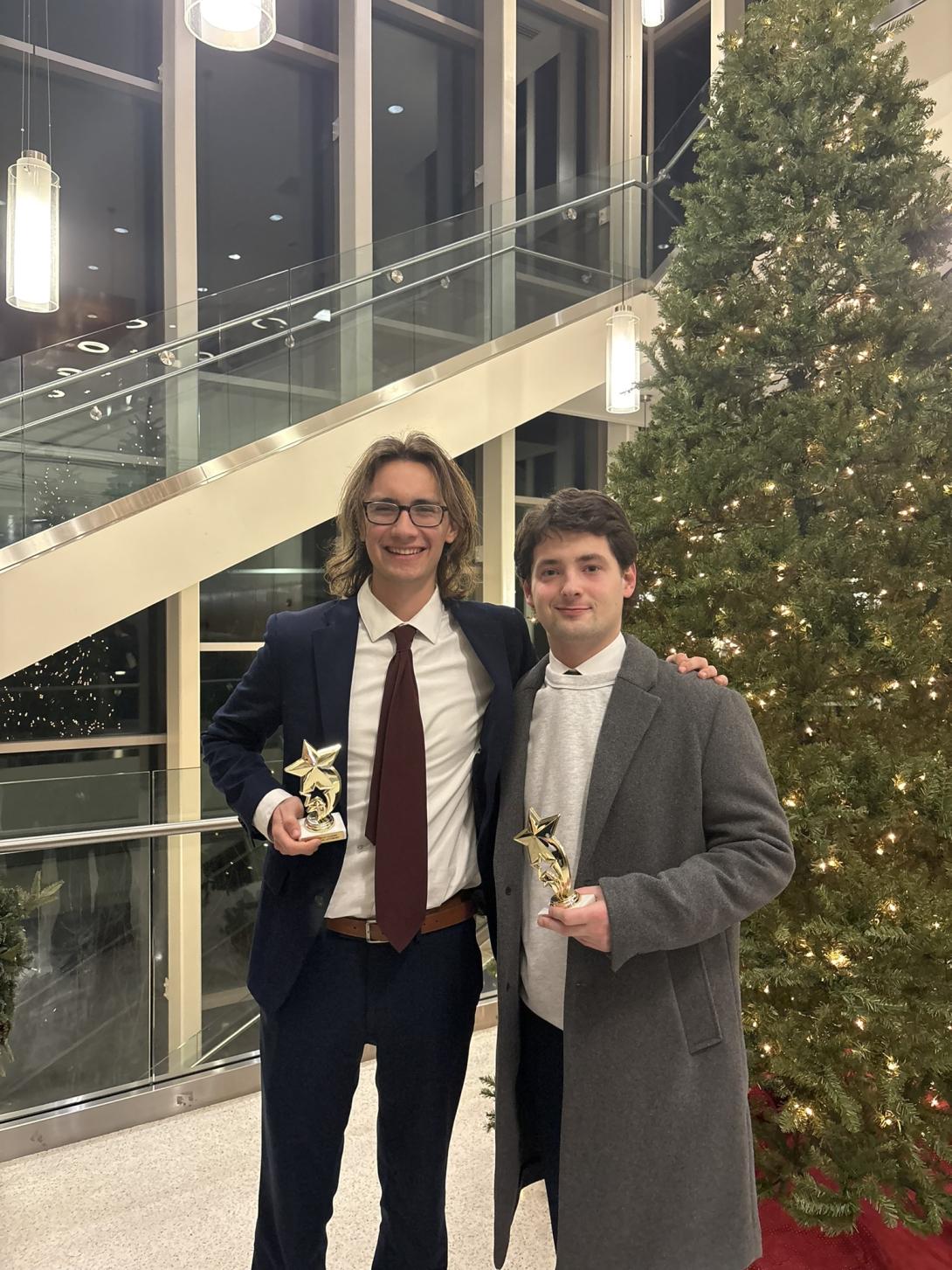 Andrew Parker won second best witness and Jackson Kramp won best attorney award